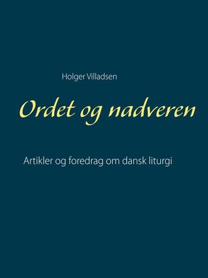 cover image of Ordet og nadveren